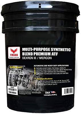 Triax Synthetic Blend Multi-Purpose ATF -Dexron III/Mercon/Allison with SureShift Technology Compatible with TES 389, GM, Ford, Chrysler