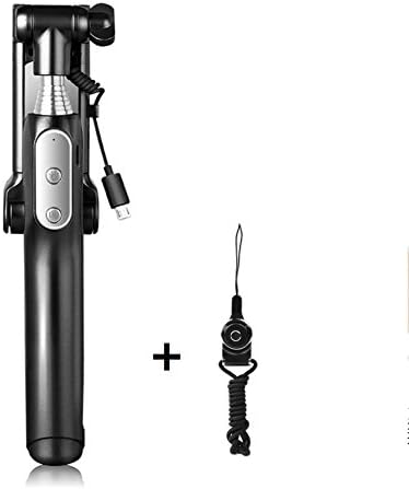 Selfie Stick, Jpilis Extendable Foldable Bluetooth Selfie Stick with 360 Degree Led Fill Light With Reflective Mirror For iPhone,Samsung and Android &amp; iOS Smartphones (Black)