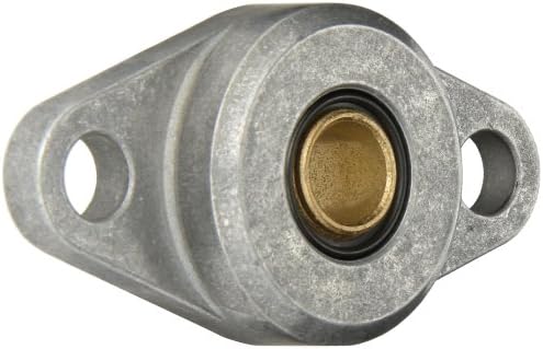 Spyraflo HF3-12M-B Self-Aligning, SAE-840 Oil Impregnated Bronze Bearing With Aluminum 2-Bolt Hole, 12 mm Inner-Diameter Housing-Flange