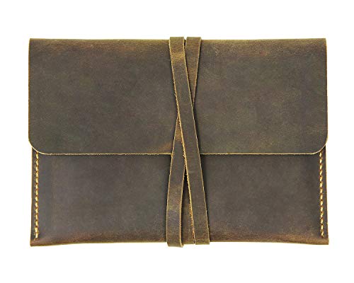 Distressed Leather Kindle Paperwhite Cover Case Vintage Retro Cow Leather Sleeve Case Cover for Kindle Voyage