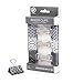 U Brands Binder Clips, Medium 1-1/4-Inch Width, 1/2-Inch Paper Holding Capacity, Black White and Gray, 6-Count