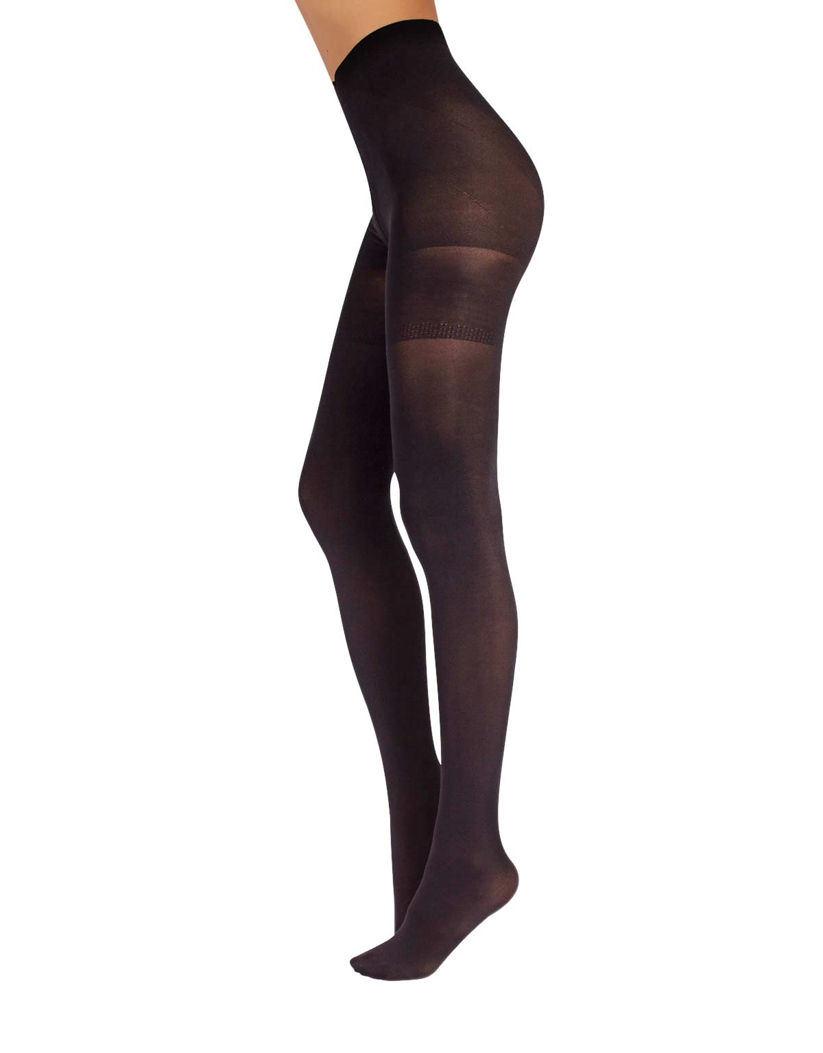 CALZITALY Women's Anti Cellulite Slimming Opaque Tights | Shaper Pantyhose | S, M, L, Xl | 70 Den | Black, Natural | Italian Hosiery | (L, Black)