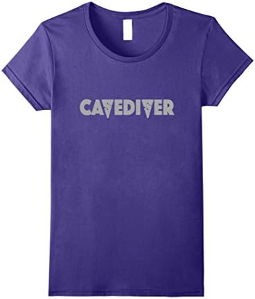 Women's Cave Diver Scuba Diving Line Arrow T-shirt XL Purple