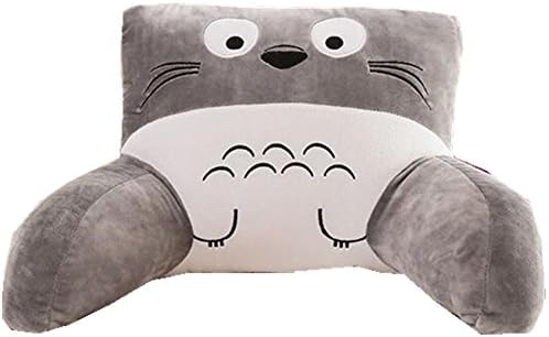 Mltao Support Cushion Cartoon Cute Cozy Standard Pillows,Reading pillow for Bed, Sofa,Car, Back Supporting Pillow 22" (Grey)
