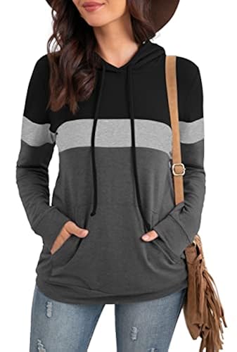 PrinStory Womens Hoodies Pullover Sweatshirts Tunic Top Color - Main Image