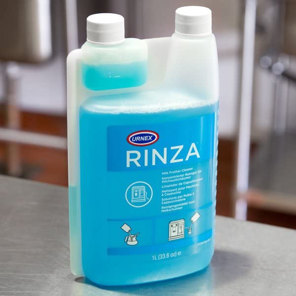 Urnex Rinza Alkaline Formula Milk Frother Cleaner 33.6 Ounce [Over 30
