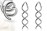 Earrings Rings 316L Surgical Steel Swirl Twist Tapers - Sold as a pair
