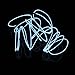 White Light 3M 10 Colors Tron Neon Glowing Electroluminescent Wire EL Wire with Transformer