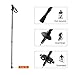 ENKEEO Trekking Poles Anti Shock & Quick Lock Hiking Poles Ultralight Collapsible Trail Walking Stick with Durable Aluminum (Black and Orange, 1 Pair / 2 Pack)