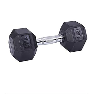 Xinglian halter 2,5 kg / 5 kg / 7,5 kg / 10 kg enkele hex rubber halter met metalen handgrepen voor spiertraining…