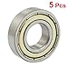 uxcell 6002ZZ 15 X 32 X 9mm Double Shielded Metal Deep Groove Ball Bearings 5 Pcs