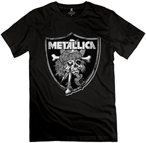 Metallica Raiders-skull Patch Black T-shirt For Men M