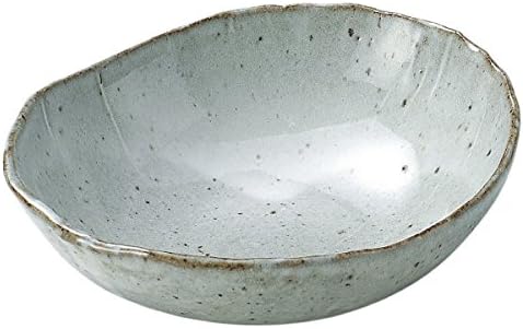 Japanese Ceramic Shigaraki ware. White fuji tatara bowl. 3-1397