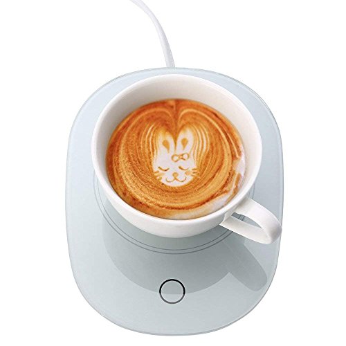 Maylai Mug Warmer-Mug Warmer for Desk Auto Shut Off Coffee Mug Warmer Automatic Coffee Mug Warmer(Up to 131F℉/55℃) -Electric Beverage (Tea,Water,Cocoa,Soup or Milk)