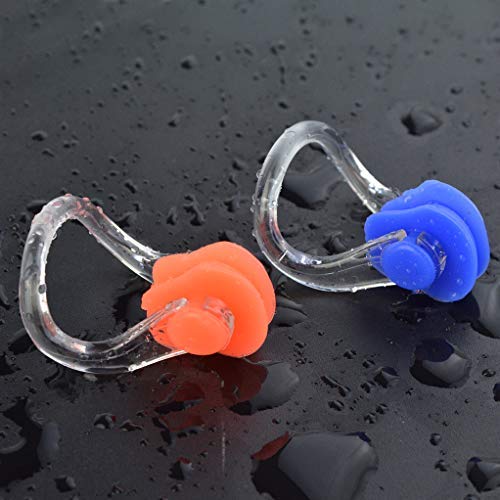 image for Nydotd 21pcs Silicone Nose Clip Surfing Nose Plug Waterproof Swimming 