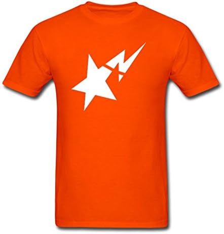 TpIss A Bathing Ape Summer Orange T-Shirts for Men X-Large