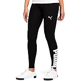 PUMA Womens Athletic Logo Leggings Casual - Black