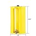 Whizzotech Parallel AA to D Battery Adapters Holder 1.5V Output Case Box 3 AA to 1 D Converter Pack of 4 (Yellow)