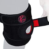 Adjustable Knee Brace Support for Arthritis, ACL, MCL, LCL, Sports Exercise, Meniscus Tear, Injury Recovery, Pain Relief – Open Patella Neoprene Stabilizer Wrap for Women, Men, Kids & Plus Size
