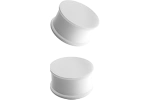 XIMAX 2PCS Flesh Skin Tone Colored Skin Ear Gauges Solid Silicone Ear Plugs Double Flared Flesh Stretchers Expander Hide Reta