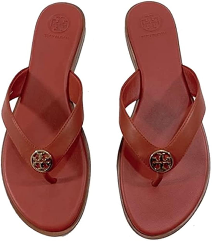 Amazon.com | Tory Burch Women's Benton Thong Sandals Flats in Leather | Shoes