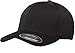 Flexfit Men's Ultrafibre Airmesh Fitted Cap | Stretch Fit Ballcap w/Hat Liner Black