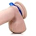Doc Johnson Titanmen - 4 C-Ring Set - Helps Create Firmer and Thicker Erections - Side Tabs for Easy Removal and Adjustment - Blue