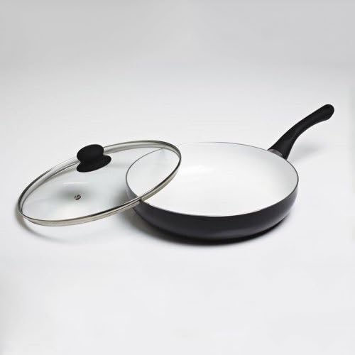 Qudos Marketing Frying Pan, Aluminium, Black, Jumbo, 28 cm by Qudos Marketing