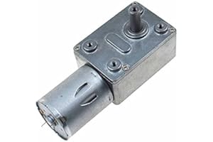 JGY-370 24V DC Worm Gear Motor 24 Volt High Torque Engine Mini Turbine Worm 24V Reducer Electric Motor Self-Locking for DIY M