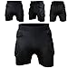 COOLOMG Men's Sport Soccer Shock Rash Guard Short Pants Grappling Goalkeeper Padded Shorts