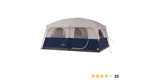 2 Room Straight Wall Family Cabin Tent 