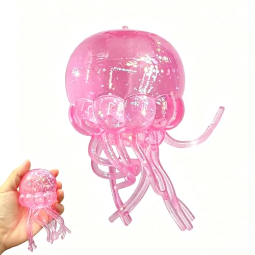 Jellyfish Squeeze Toys,Jellyfish Squishy, Jelly Fish Design Squeeze Stress Ball,Squeeze Toys for Anxiety and Stress Relief, Party, Gifts(3.25inch)