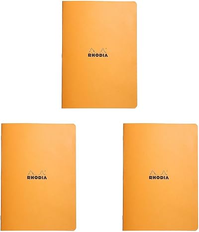 Rhodia Pique Notebook Orange A4 96 Pages White Clairfontaine Paper 80 g/m