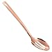 Juvale Slotted Spoon - Copper Coated - Ideal for Straining Vegetables and Soup - Rose Gold, 14 x 1.2 x 5.5 Inches