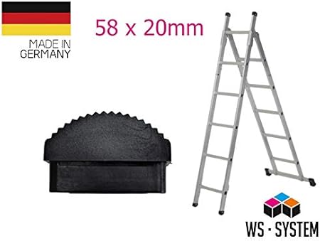 PATIKIL Leiter Gummifüße 72mm - Rutschfeste Schutzfüße Für Teleskop- Und Klappleitern