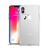 iPhone X Case, iPhone 10 Case, ESR Clear Soft Cute Cartoon Pattern Design [Slim Fit][Supports Wireless Charging] TPU Transparent Protective Cover for iPhone 5.8 inches (Sleepy Panda)