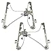 Brock Replacement Set Front Power Window Regulators with Lift Motors Compatible with 19120846 19120847