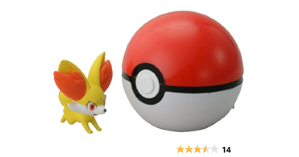 Amazon Com Toymarket Takaratomy Pokemon Monster Collection Figure B 02 Mon Colle Monster Ball Fennekin Toys Games
