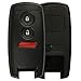 KeylessOption Keyless Entry Remote Car Key Fob Case Shell Pad Replacement for KBRTS003