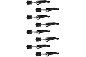 KoiLykke 8-Pack Lawn Mower Handle Knob Nut Bolt with Quick Press Adjustment, Metal and Plastic, Black
