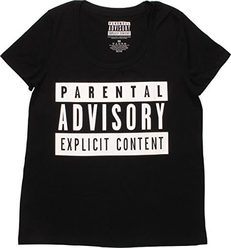 Parental Advisory Logo Ladies T-Shirt, Medium