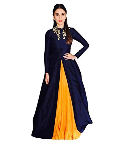 karm enterprise long ready to stitched lehanga choli (liril yellow)