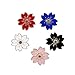 WINZIK Novelty Brooch Pin Set 5pcs Pretty Cherry Blossom Sakura Series Pattern Enamel-liked Lapel Pins Set Badges for Women Girls Clothes Bags Decor