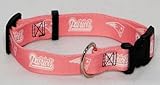 Hunter MFG New England Patriots Pink Dog Collar, Large
