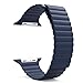 MoKo Apple Watch Band, Premium Soft Leather Loop Band with Strong Adjustable Magnetic Closure for 42mm Apple Watch Models, Midnight BLUE (Not Fit 38mm Version 2015)