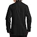 Women’s Long Sleeve Chef Coat/Double Breasted/Plastic Button Reversible Front Closure (S-XL, 2 Colors) (X-Large, Black)