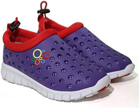 ABONG Kids Shoes - Purple, Superlight, Breathable, Flexible, and Easy To Wear - Red, Little Kid 11M US