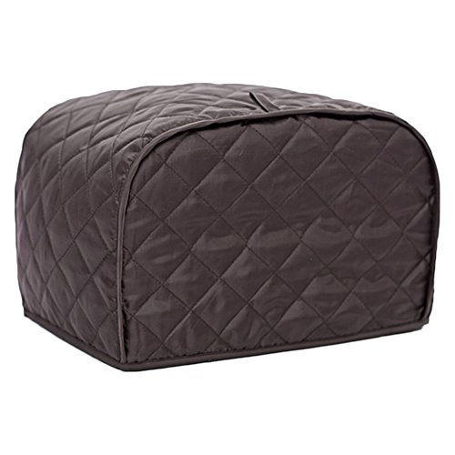 Shopline Toaster Cover, Polyester Toaster Cover for Four Slice Toaster and Dust & Fingerprint Protection / 12 x 11 x 8.5 (L, Coffee)