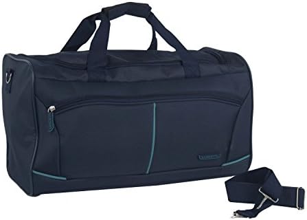 Gym bag LANCETTI duffel travel with shoulder strap blue M287T