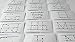 26 laminated Manuscript Alphabet hand held finger tracing flash cards for pre tracing practice.